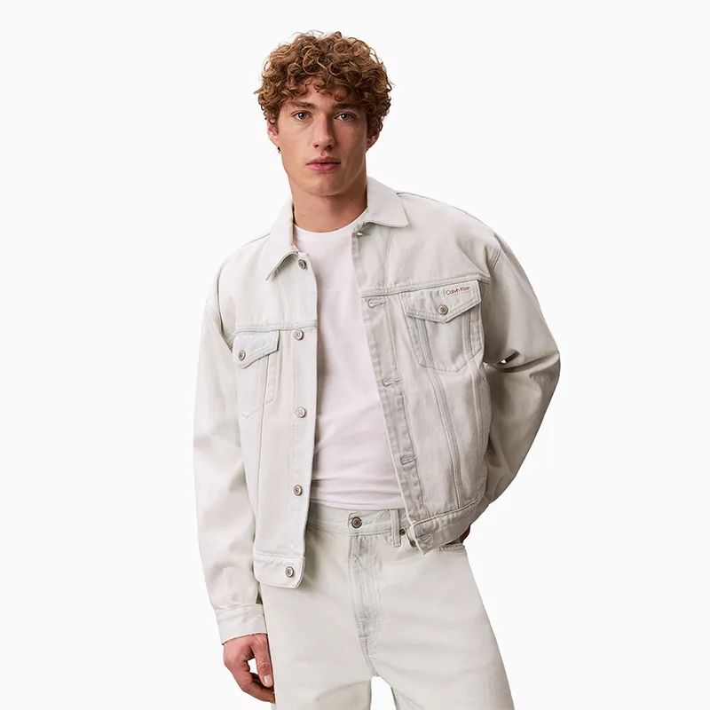 Джинсовая куртка мужская Calvin Klein, VOL-Denim White