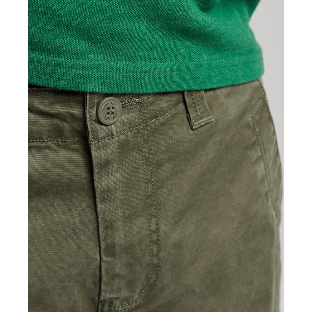 Шорты карго Superdry Vintage Core, зеленый — фото 3