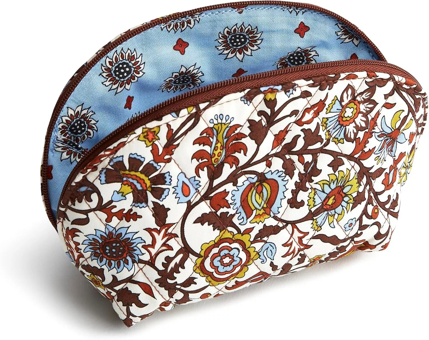 Женская мини-косметичка «Dome Cosmetic Bag» из хлопка от Vera Bradley Vera Bradley, Marrakesh Vines Cream — фото 2