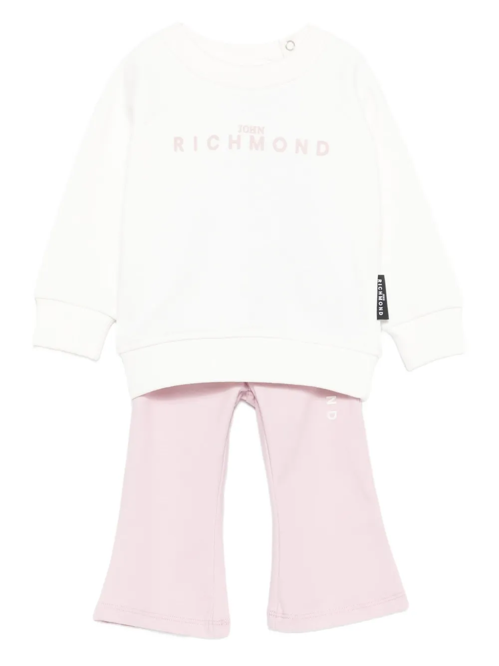 

Спортивный костюм с вышитым логотипом John Richmond Junior, белый