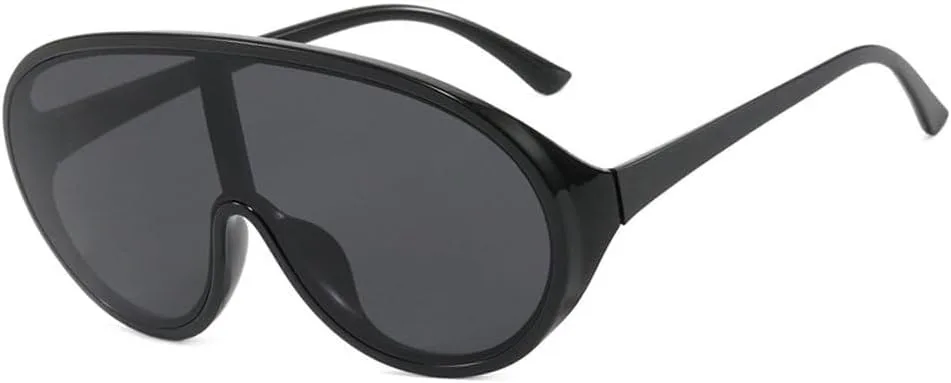 

Большие круглые солнцезащитные очки для женщин и мужчин, ретро-очки для женщин, модные солнцезащитные очки с защитой от УФ-излучения UV400 TKKTLLT, Black Black