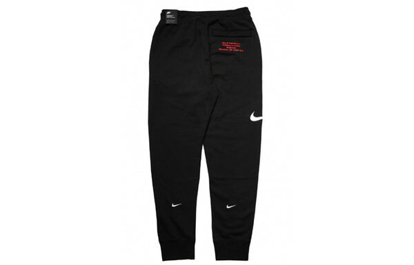 Спортивные штаны Nike Sportswear Swoosh Slim Fit Casual Sports Long Pants Black, черный — фото 2