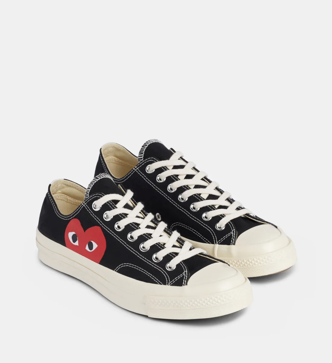 Низкие кеды Comme des Garçons PLAY X Converse, хлопок, синий — фото 2