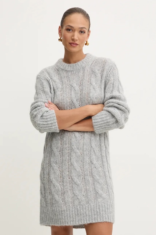 

Шерстяное платье Michael Michael Kors, серый