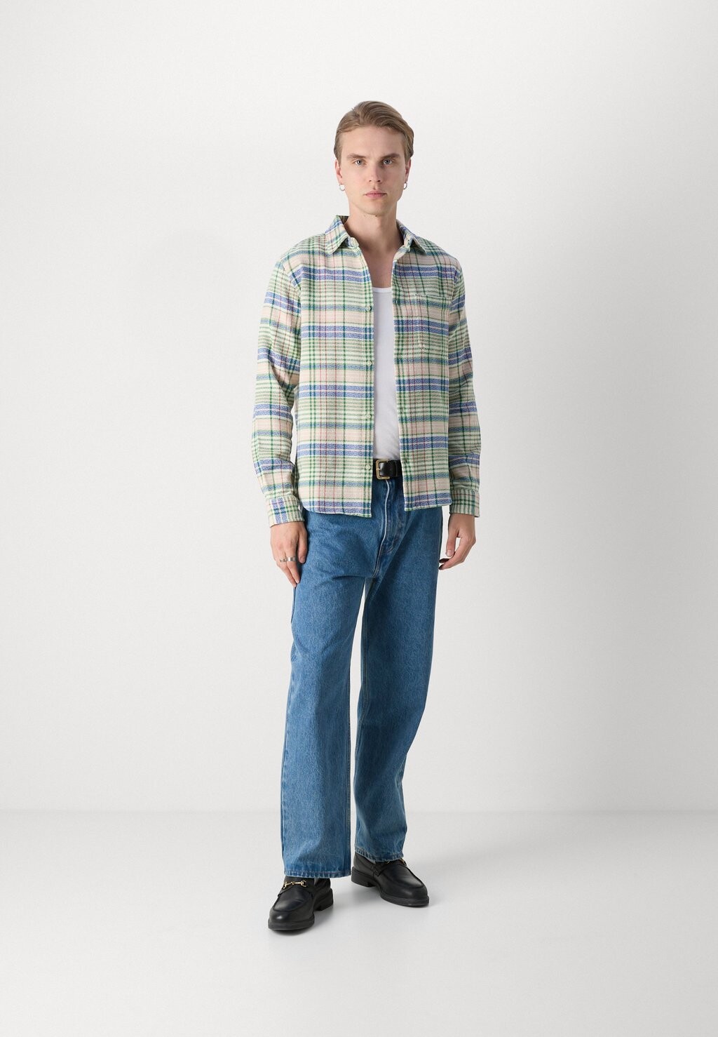 

Рубашка KASH Les Deux, цвет Seashell/Vintage Green/Multi-Colour