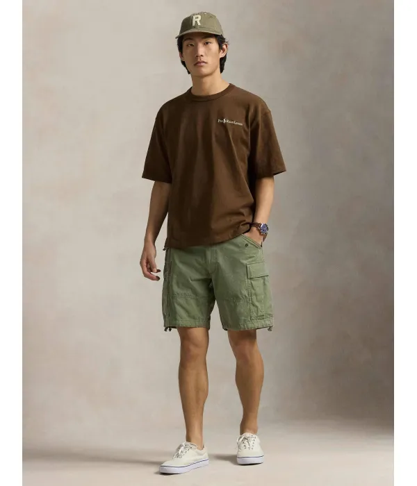 Футболка Relaxed fit Polo Ralph Lauren, коричневый — фото 3