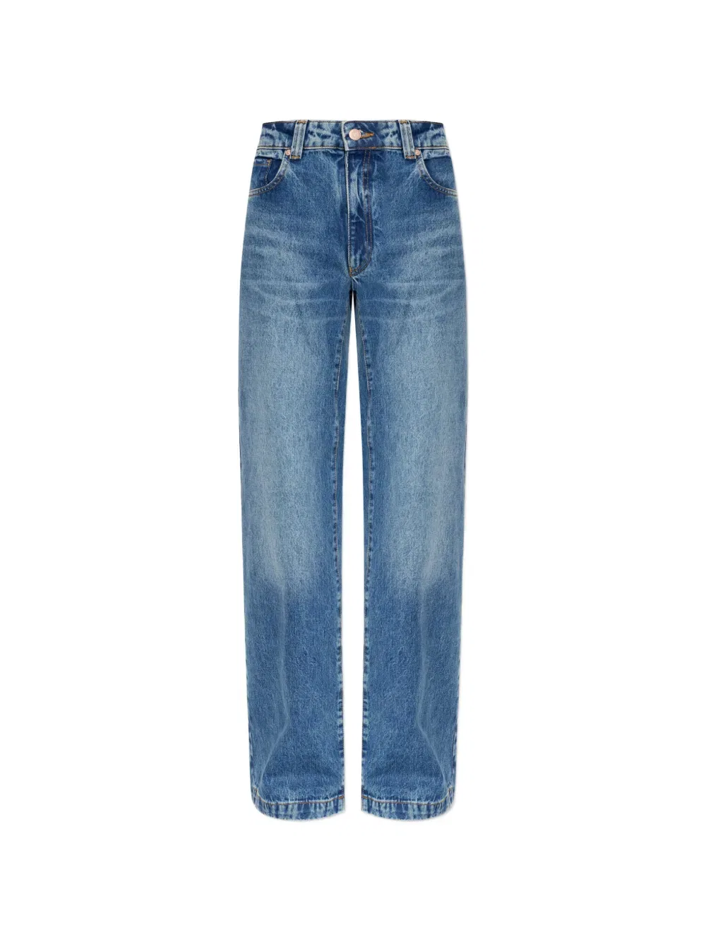 Широкие джинсы с нашивкой с логотипом J4J Emporio Armani, синий