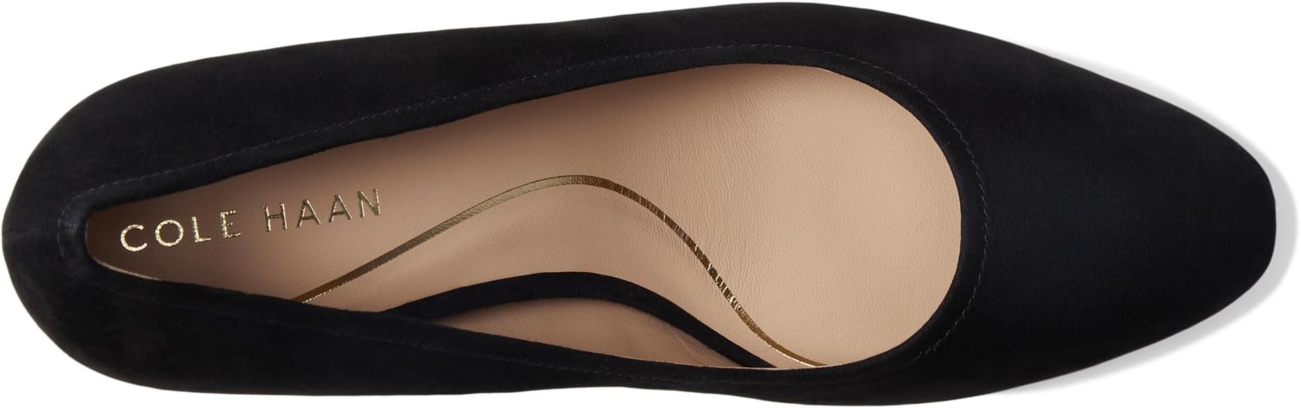 Туфли Cole Haan Women's Nella Block Heel Pumps, Black Suede — фото 2