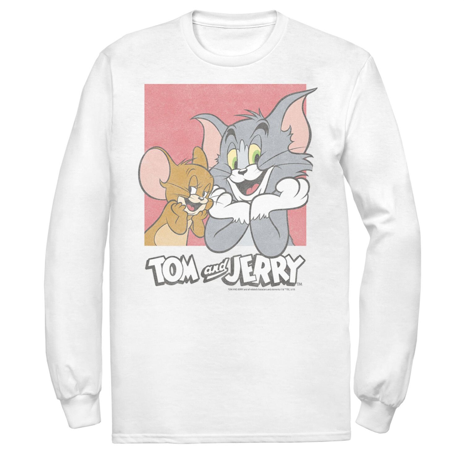 

Мужская квадратная футболка Tom & Jerry Tj Licensed Character