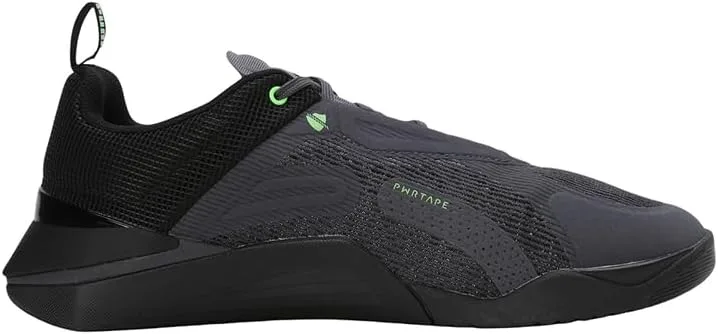 Мужские тренировочные кроссовки PUMA Fuse 3.0, черный/зеленый/серый — фото 3