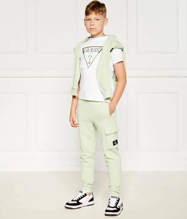 Спортивные штаны Relaxed fit Calvin Klein Jeans, зеленый — фото 2
