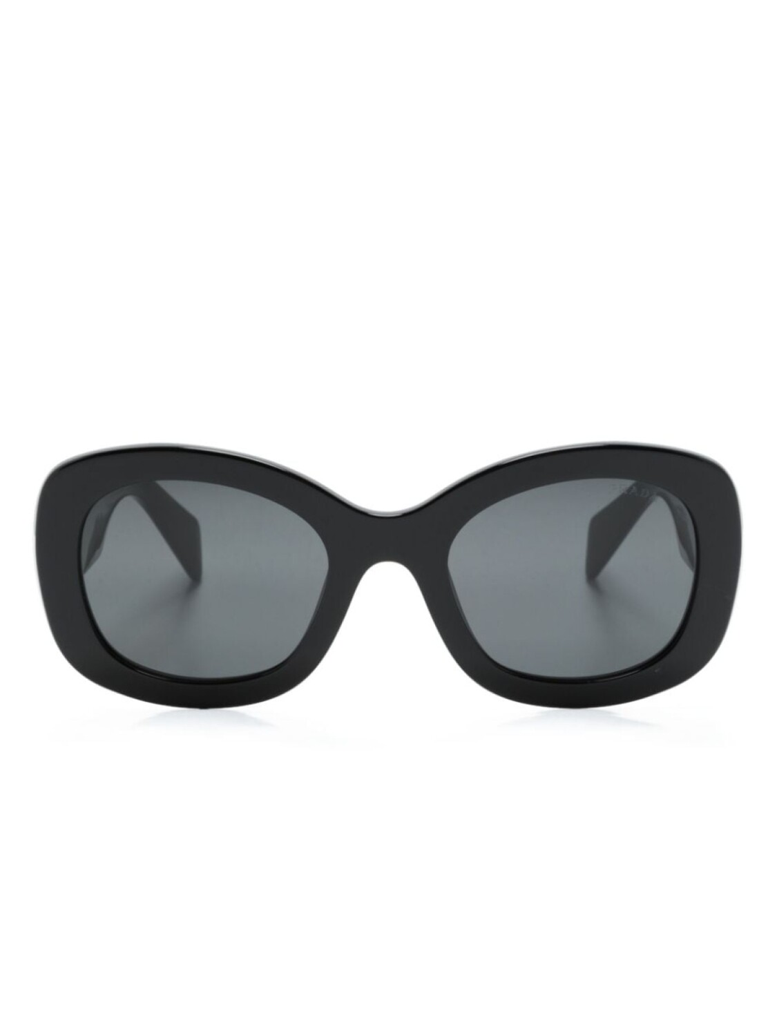 

Солнцезащитные очки в массивной оправе с логотипом Prada Eyewear, черный