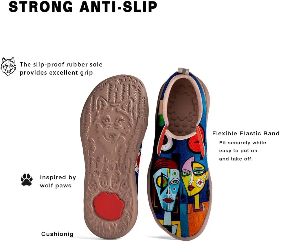 Лоферы с абстрактным рисунком Art Painted Loafers, Abstract Figures-01 Solepulse — фото 4