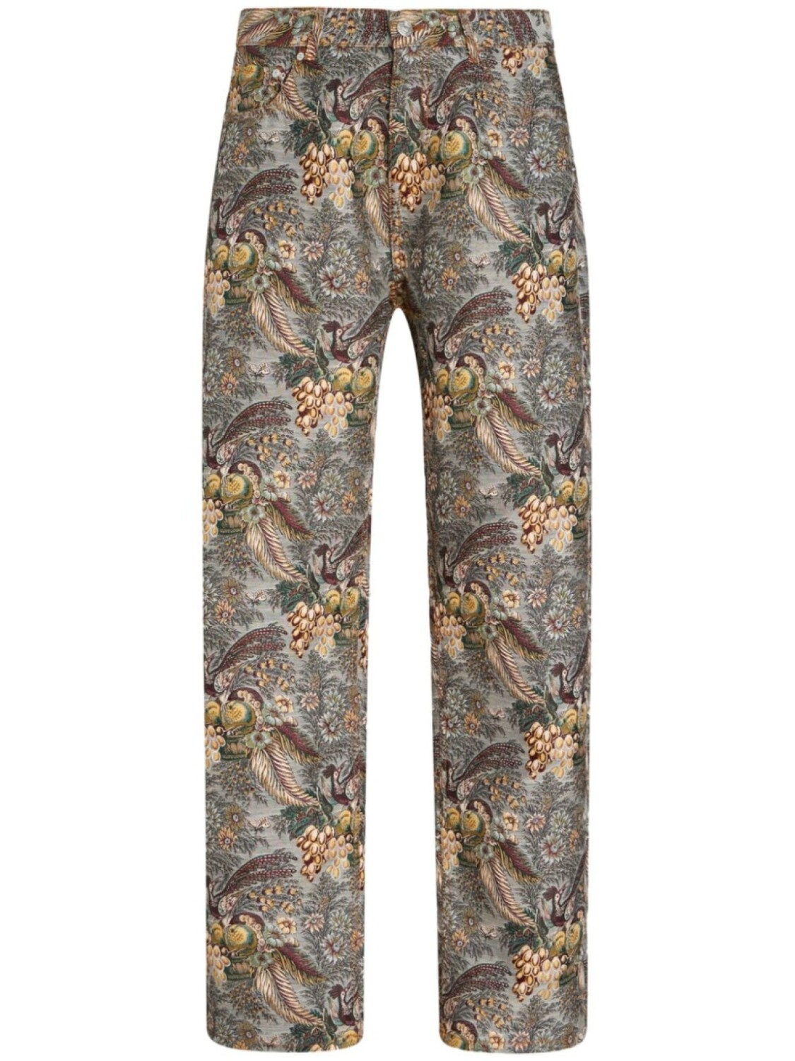 

ETRO прямые джинсы с цветочным узором, нейтральный цвет