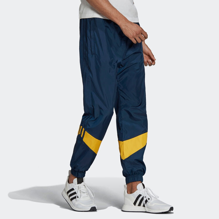 Трикотажные спортивные штаны мужские темно-синие Adidas Originals, темно-синий — фото 3