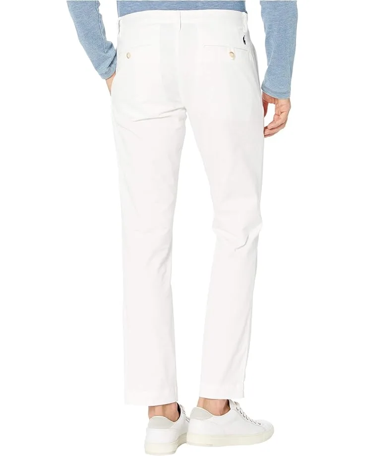 Брюки Polo Ralph Lauren Slim Fit Stretch Chino Pants, Pure White — фото 3