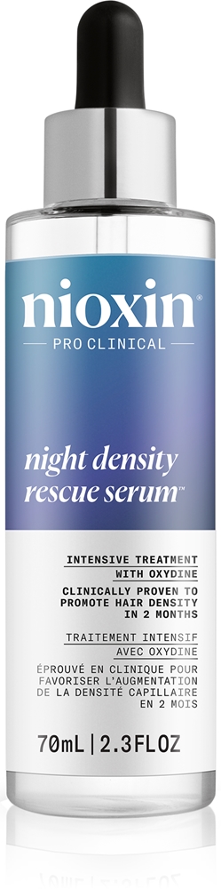 

Ночная сыворотка для восстановления плотности волос, средства ночного ухода для редких волос Nioxin, 70 мл
