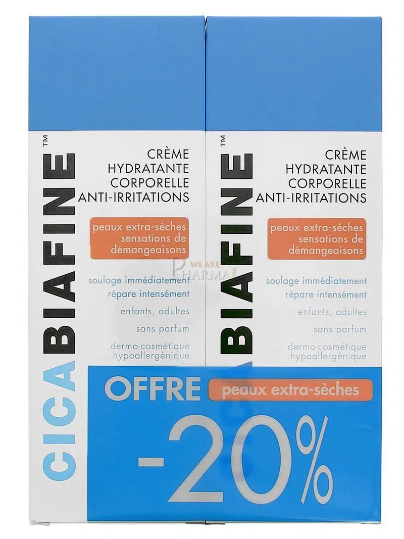 Увлажняющий крем для тела CicaBiafine Anti Irritations, 2 x 200 мл Cicabiafine