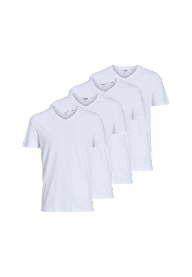 

Майка / рубашка с коротким рукавом 4 шт. в упаковке jacbasic Jack & Jones, белый