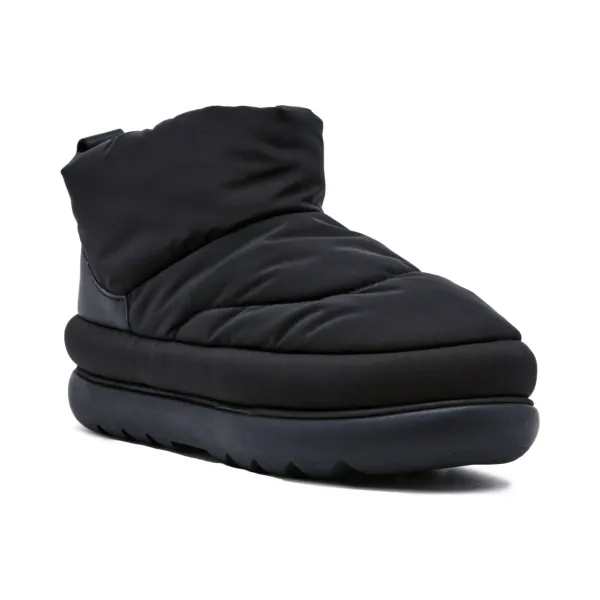 Ботинки утепленные UGG с добавлением кожи, черный