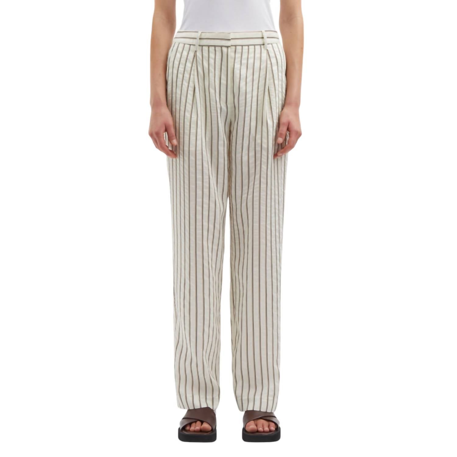 

Брюки Agneta в одинарную полоску SAMSOE, цвет solitary stripe