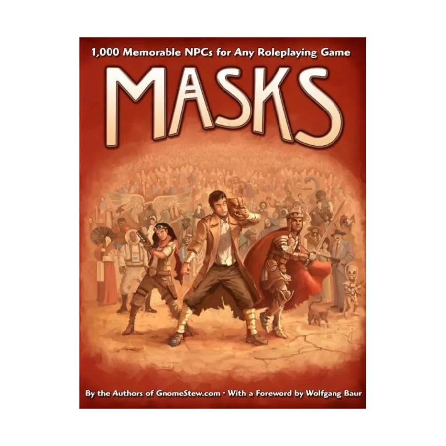 

Masks - 1000 Memorable NPCs for Any Roleplaying Game, Role Playing Games (Engine Publishing), мягкая обложка