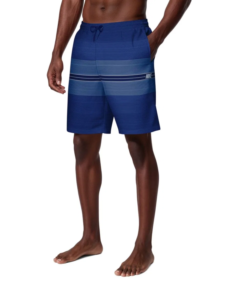 Мужские плавательные шорты Breaker Stripe Volley длиной 23 см Nike, темно-синий — фото 3