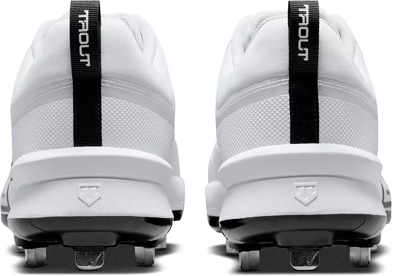 Мужские металлические бейсбольные бутсы Nike Force Zoom Trout 9 Pro, цвет White/Black/Pure Platinum — фото 4