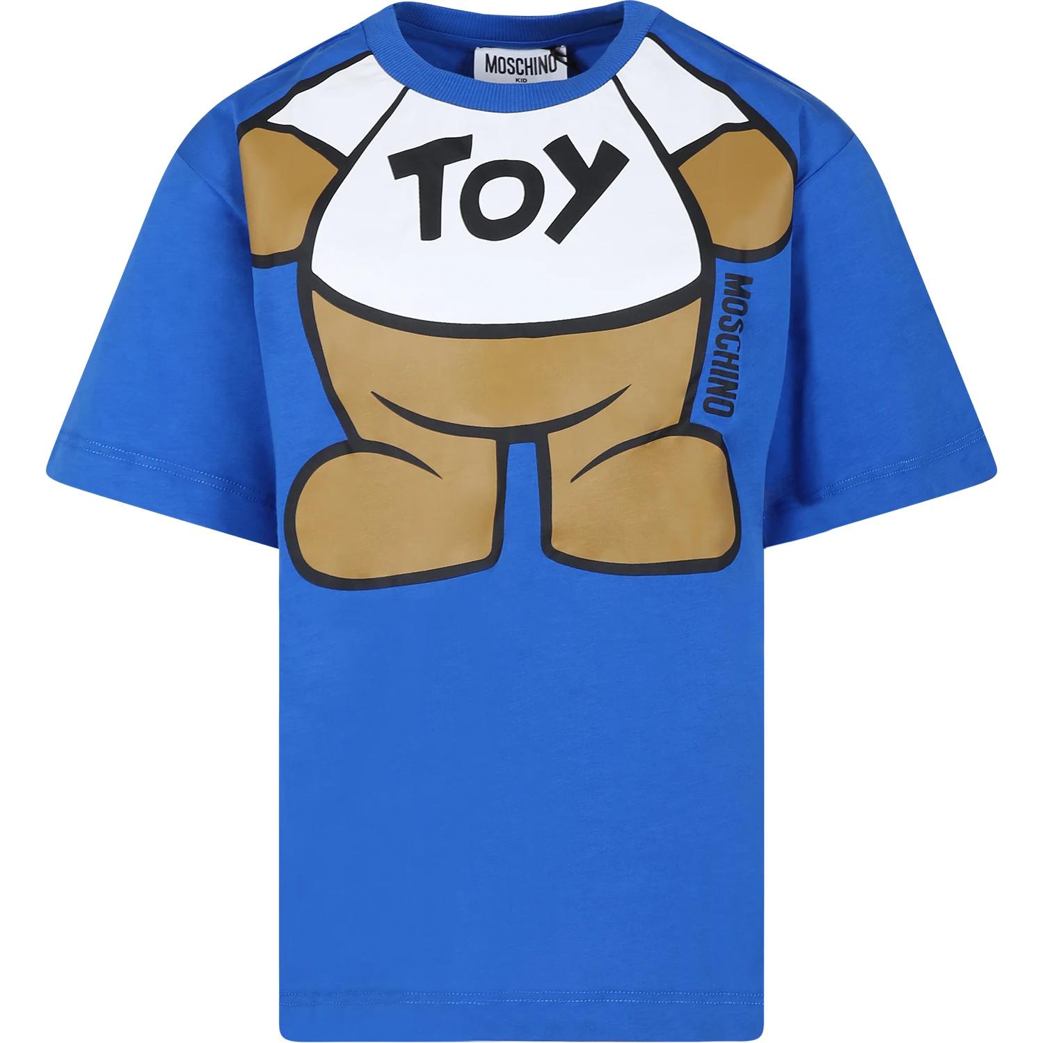 

Детская футболка MOSCHINO, синяя