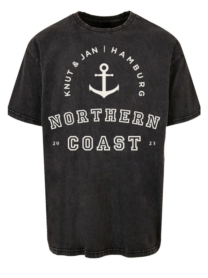 

Футболка oversize Northern Coast North Sea Knut & Jan Hamburg черного цвета F4NT4STIC, Черный, Футболка oversize Northern Coast North Sea Knut & Jan Hamburg черного цвета F4NT4STIC