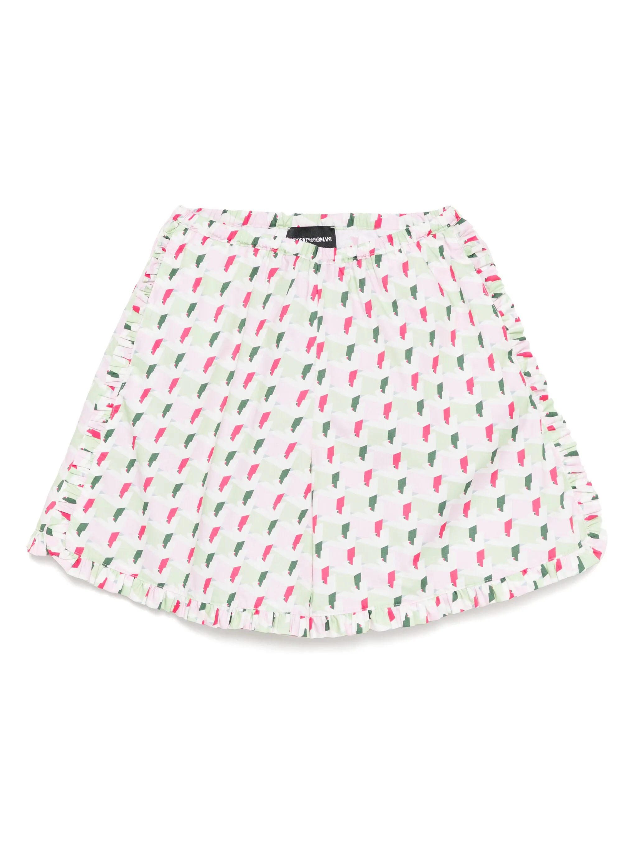 

Шорты с узором Emporio Armani Kids, зеленый