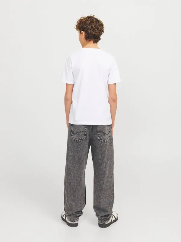 Джинсы прямого кроя jjichris jjoriginal Jack & Jones Junior, Grey Denim — фото 3