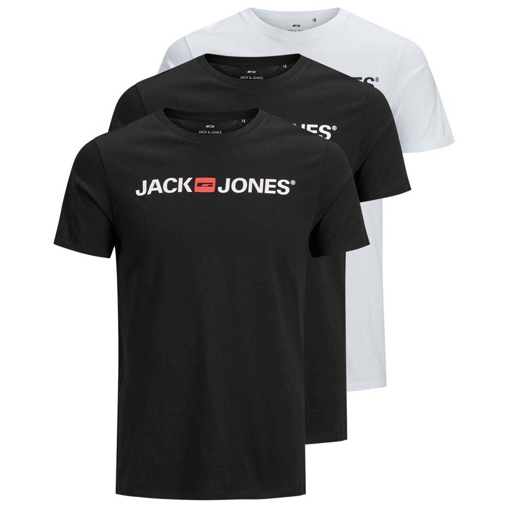 

Футболка с коротким рукавом Jack & Jones Corp Logo 3 Pack, Разноцветный