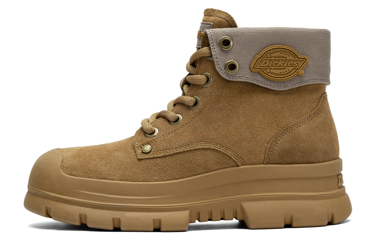 Dickies Женские короткие мартинсы желто-коричневые - желто-коричневые/на флисе, цвет Yellow Brown/Fleece-Lined