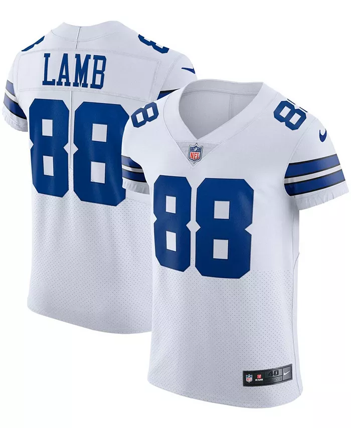 

Мужская альтернативная элитная джерси Dallas Cowboys Vapor с именем CeeDee Lamb Nike, белый