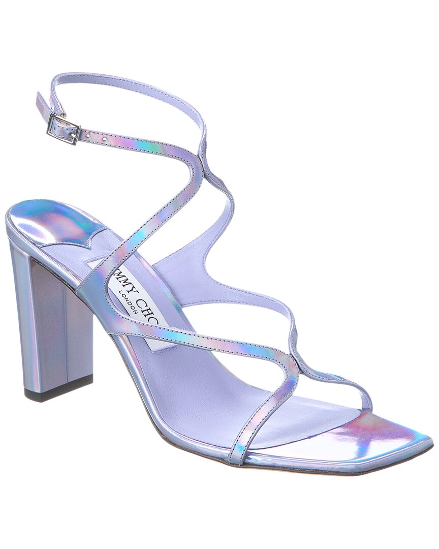 Кожаные сандалии Jimmy Choo Azie 85, фиолетовый
