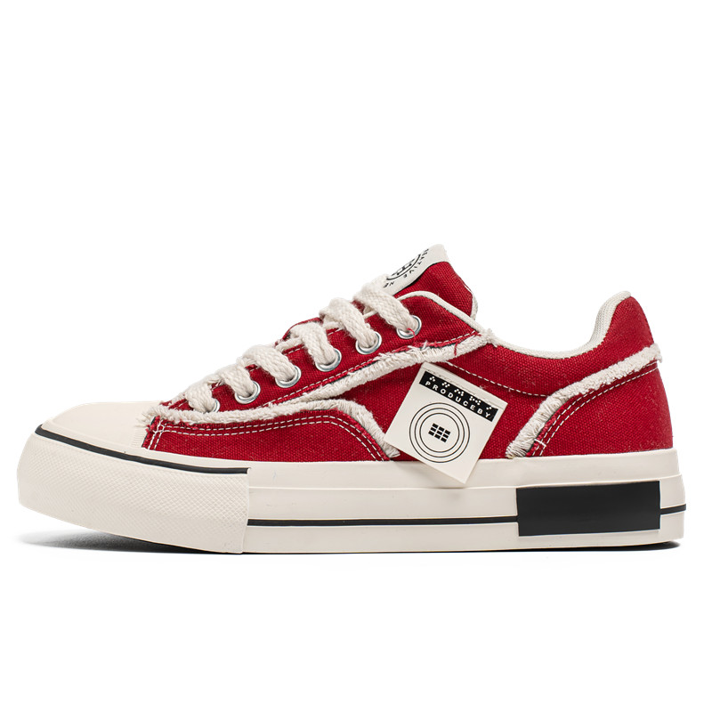 

Magelly Скользоустойчивые износостойкие дышащие мужские лоу-топы для скейтбординга красные, цвет Red