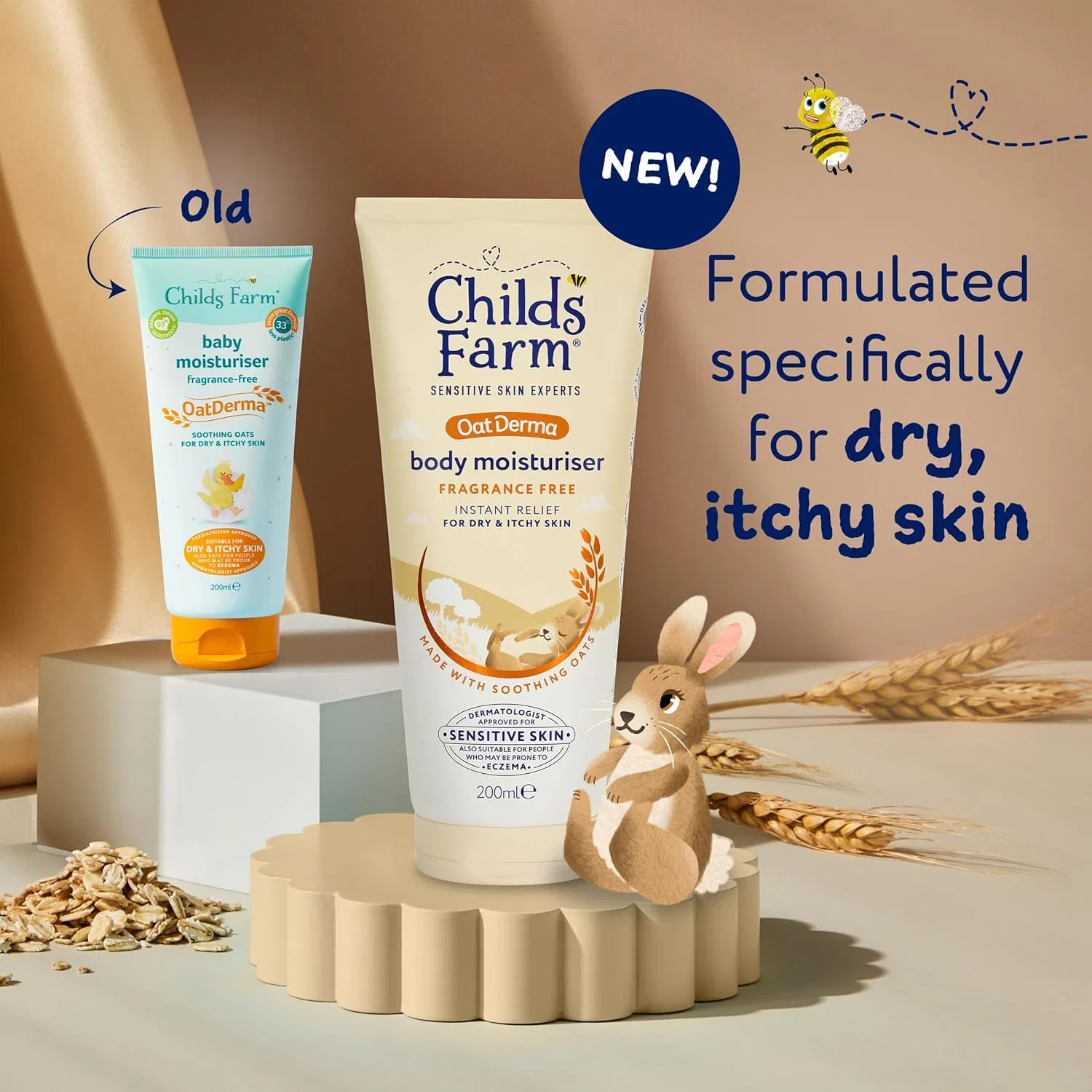 Увлажняющий крем для тела Childs Farm OatDerma без отдушек 200 мл Childs Farm — фото 2
