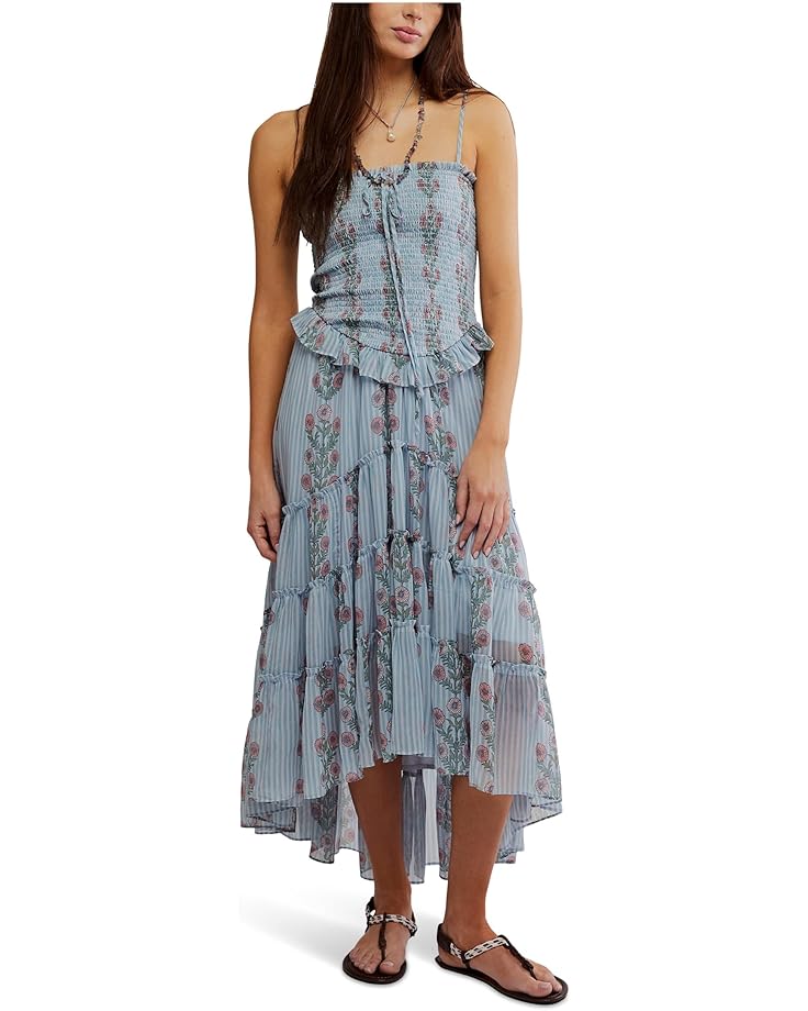 

Платье Free People Alejandra Midi Dress, цвет Soft Blue Combo