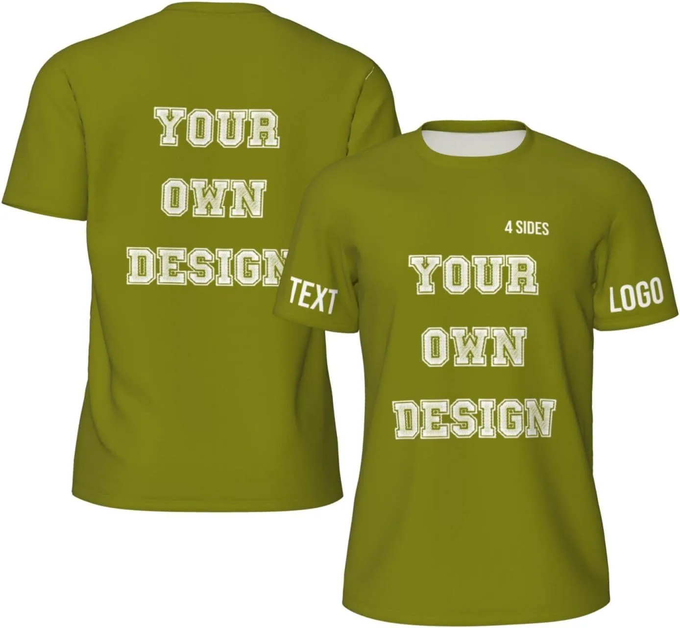 

Футболка Custom с принтом на 4 сторонах, мужская, с логотипом