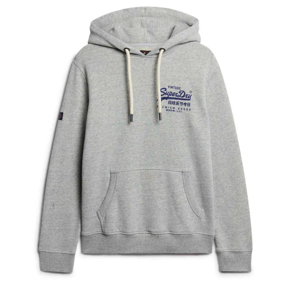 

Худи Superdry Classic Vl Graphic, серый