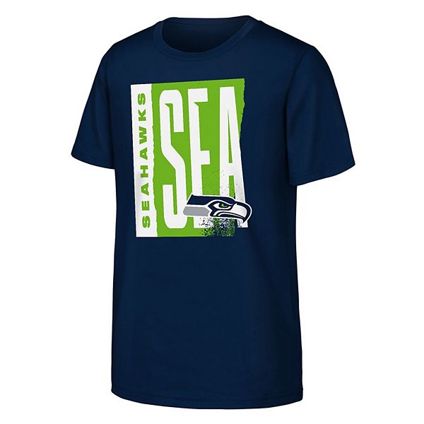 

Футболка Youth college navy Seattle Seahawks tear it up Outerstuff