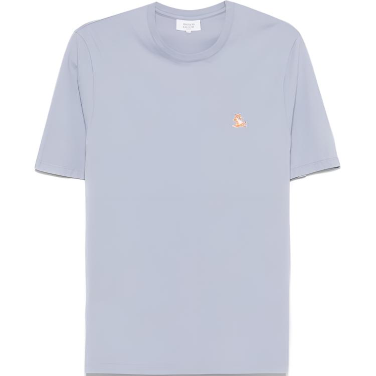 

Футболка Maison Kitsuné Chillax с нашивкой Fox Maison Kitsune, светло-голубой