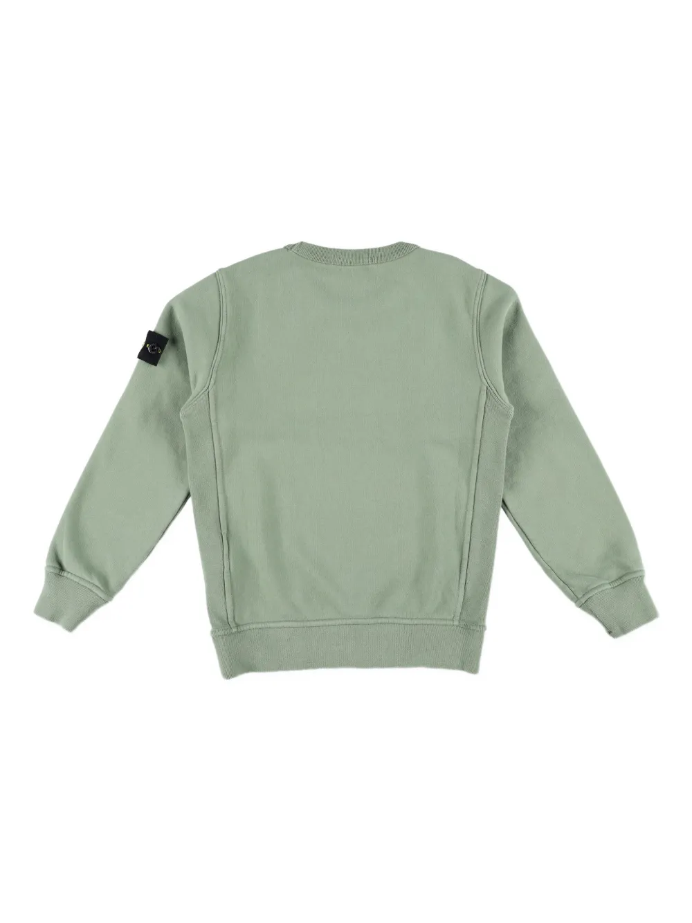 Толстовка с нашивкой-логотипом Stone Island Junior, зеленый — фото 2