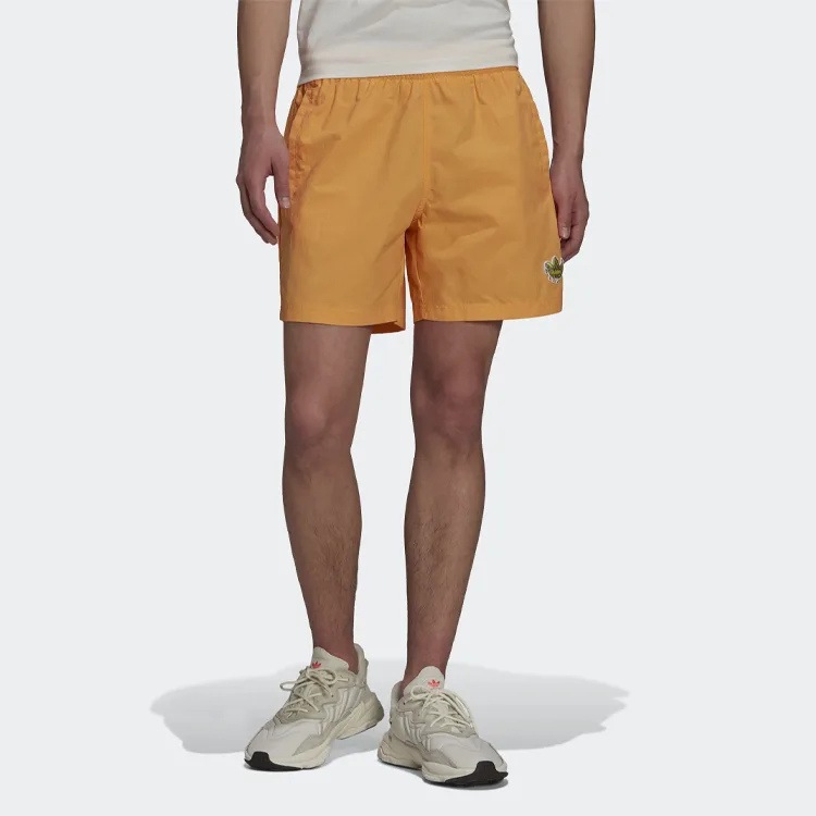 Adidas Originals Повседневные шорты мужские оранжево-желтые умеренные — фото 4