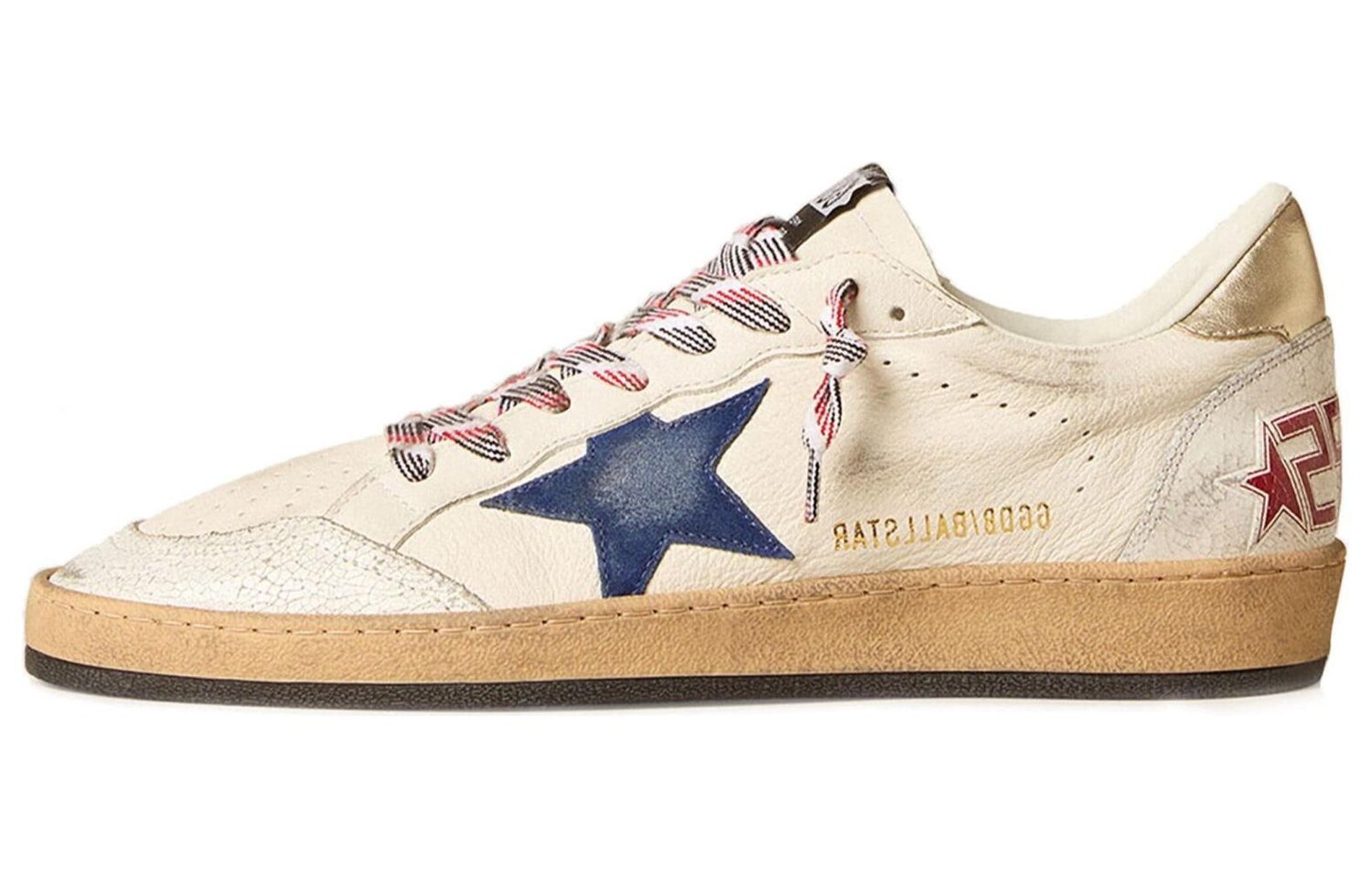 Кроссовки Golden Goose Ball-Star Leather Sneakers, бежевый