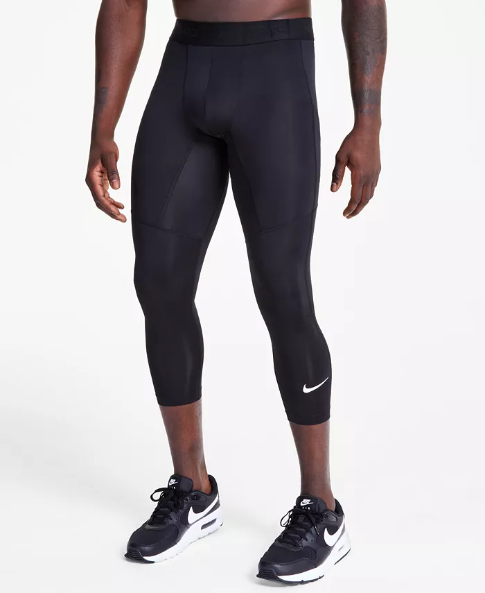 

Леггинсы для фитнеса Pro Men's Dri-FIT длиной 3/4 Nike, черный