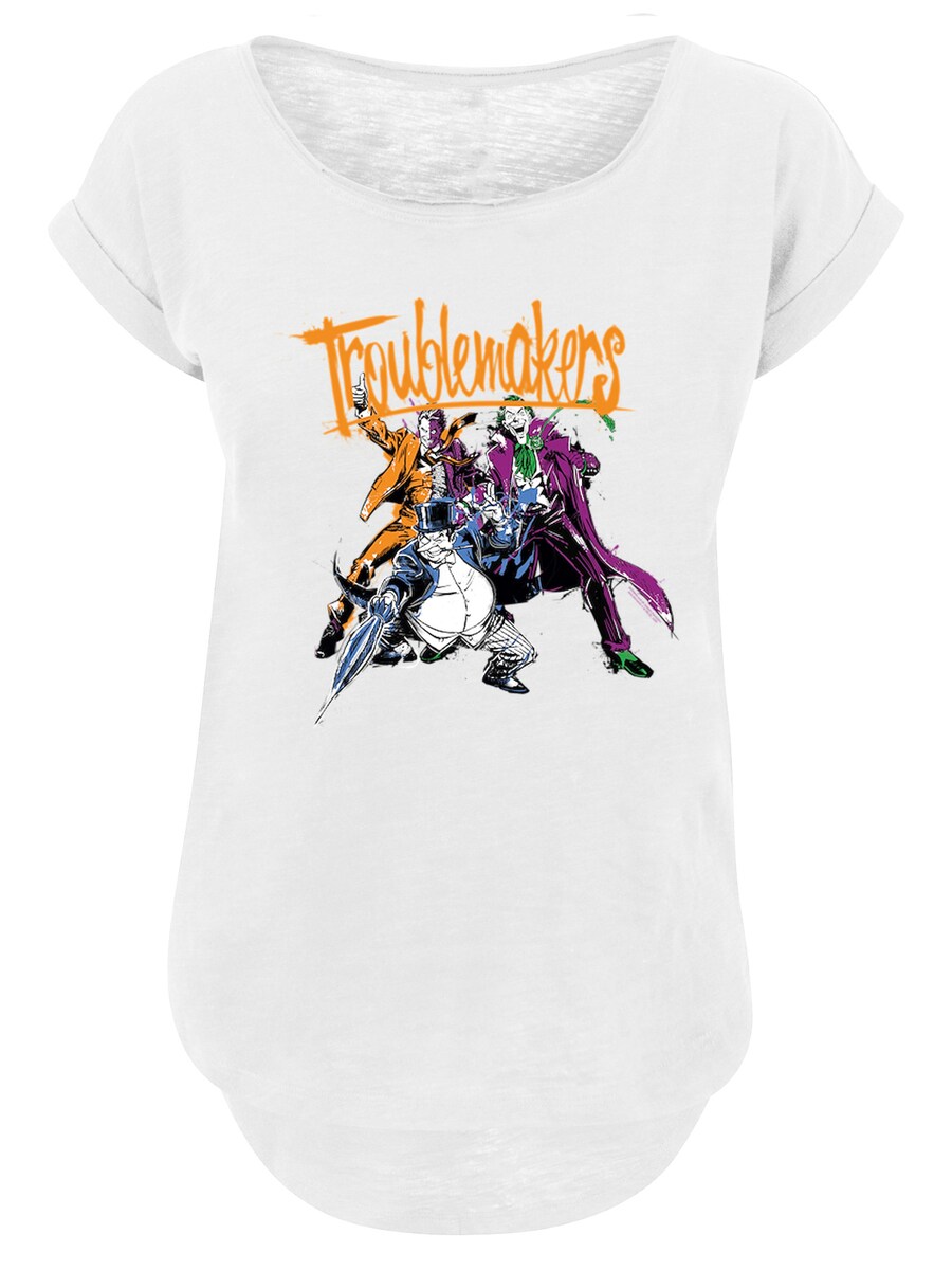 

Футболка F4NT4STIC DC Comics Batman Troublemakers, mottled white