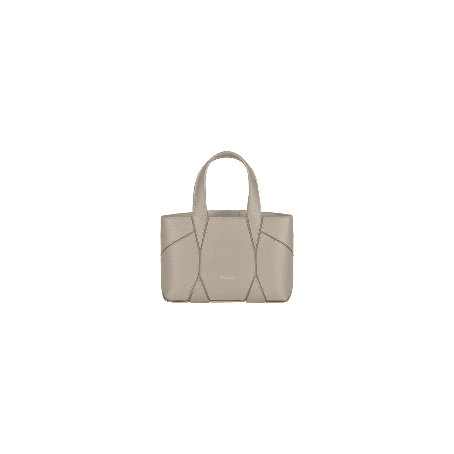 

Сумка-тоут Chopard Diamond Micro Tote Bag - Телячья кожа серо-бежевого цвета с зернистой текстурой, Бежевый, Сумка-тоут Chopard Diamond Micro Tote Bag - Телячья кожа серо-бежевого цвета с зернистой текстурой