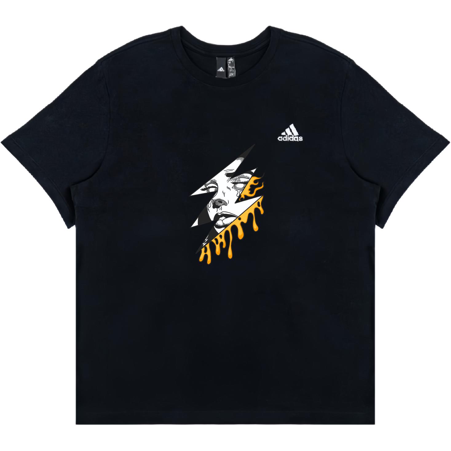 

Футболка Unisex с 3 полосками Adidas, черный